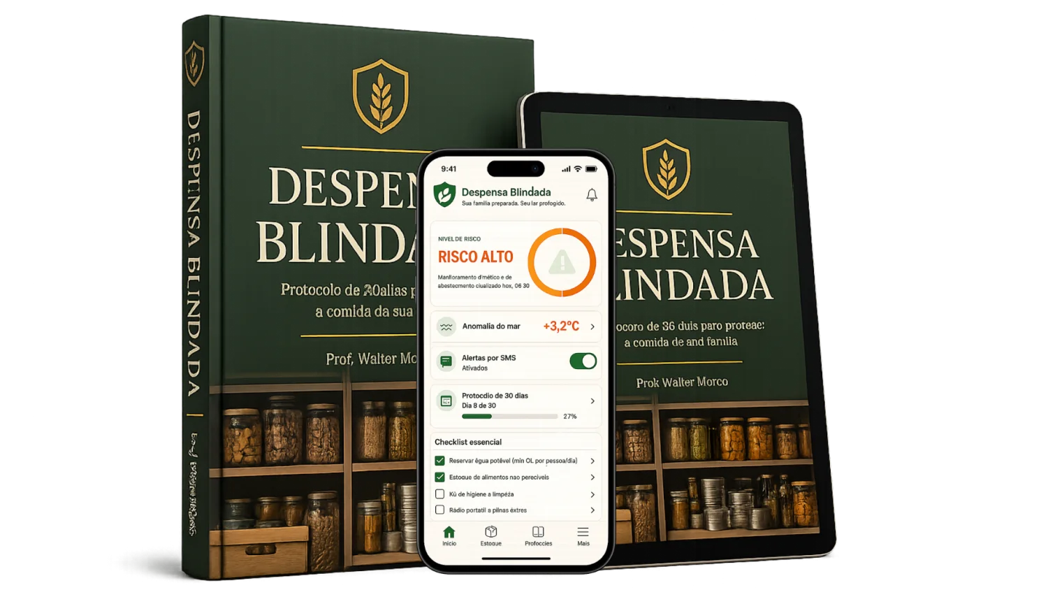 Protocolo Despensa Blindada: app de monitoramento, protocolo de 30 dias e alertas por SMS